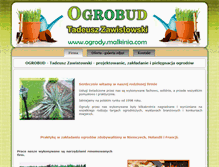 Tablet Screenshot of ogrody.malkinia.com